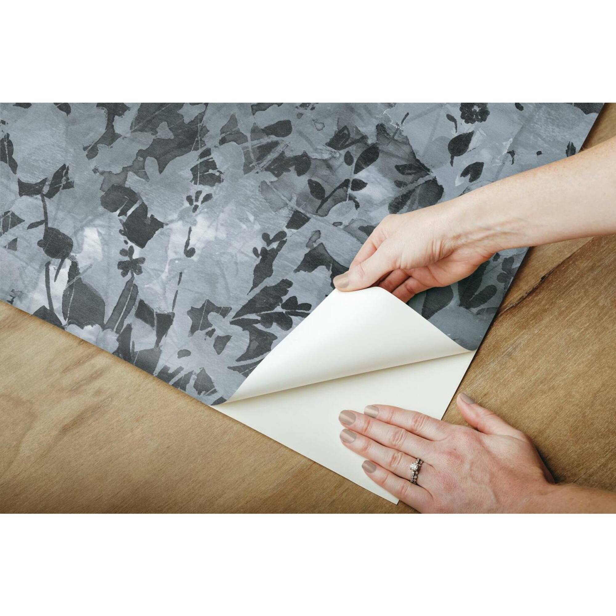 RoomMates Wildflower Shadows Peel & Stick Wallpaper